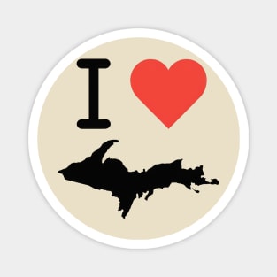 I Love Michigan's Upper Peninsula Magnet